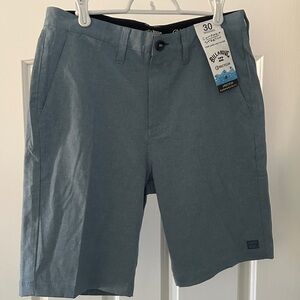 Billabong Blue Flat Front Shorts Lightweight Design